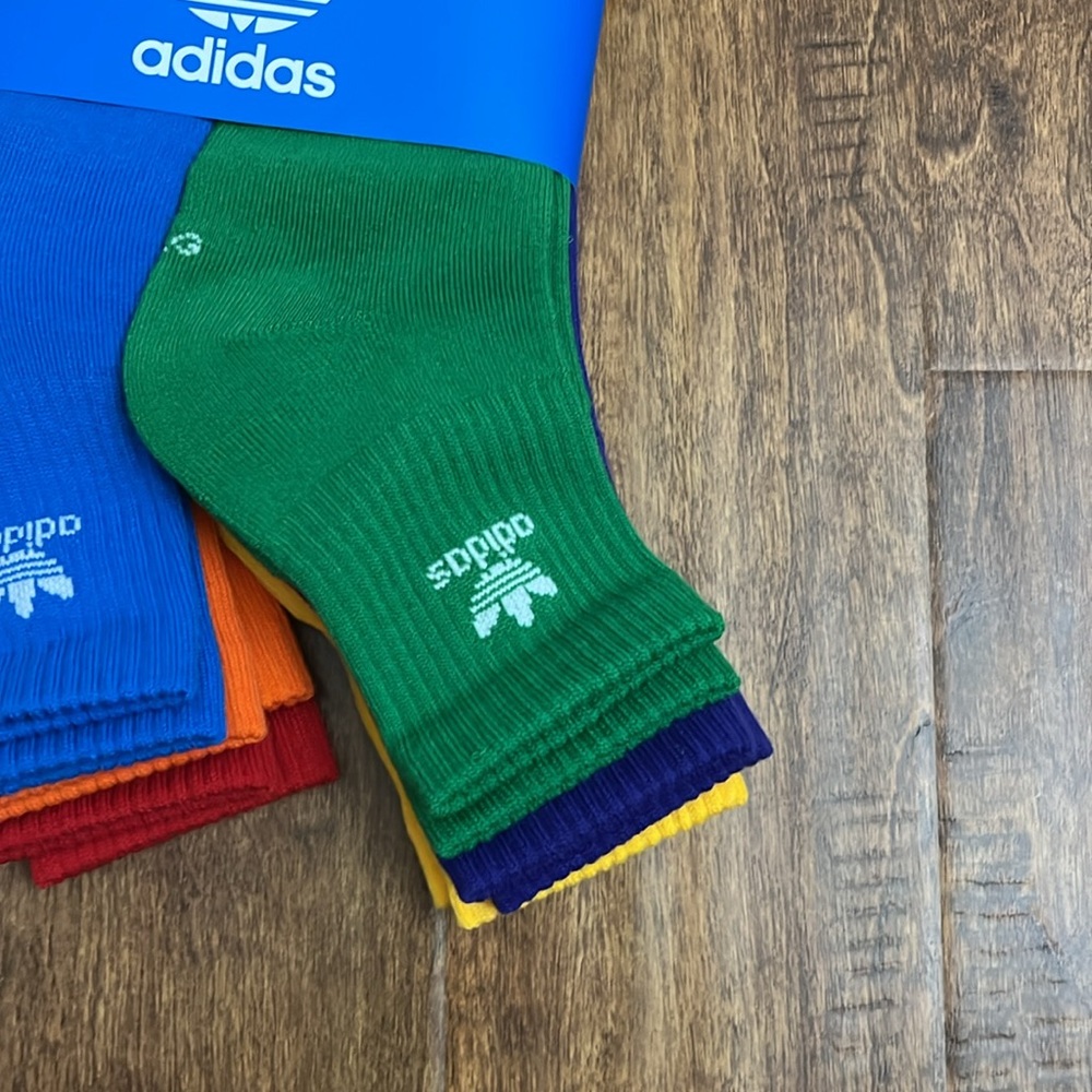 Adidas Originals Quarter Multi Sport Socks 6 Pack - Picture 5 of 17